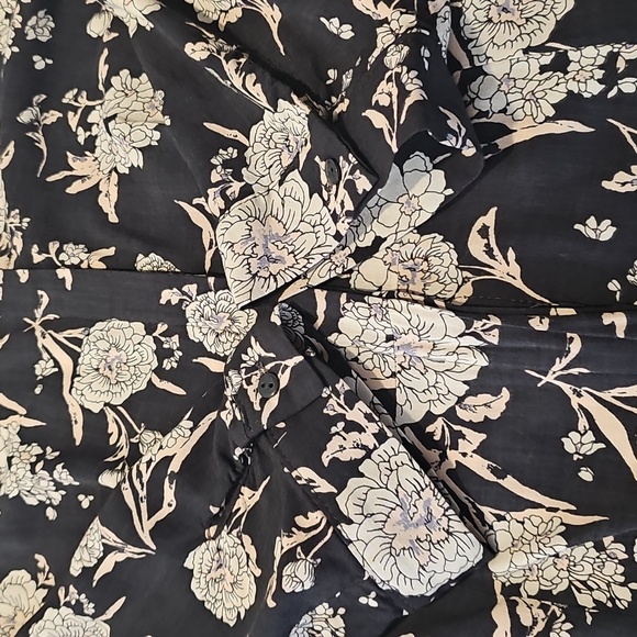 Zara Black and White Floral Maxi Dress - Picture 9 of 14